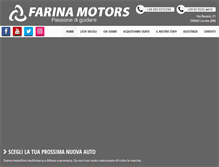 Tablet Screenshot of farinamotors.com